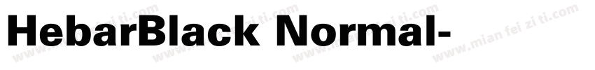 HebarBlack Normal字体转换